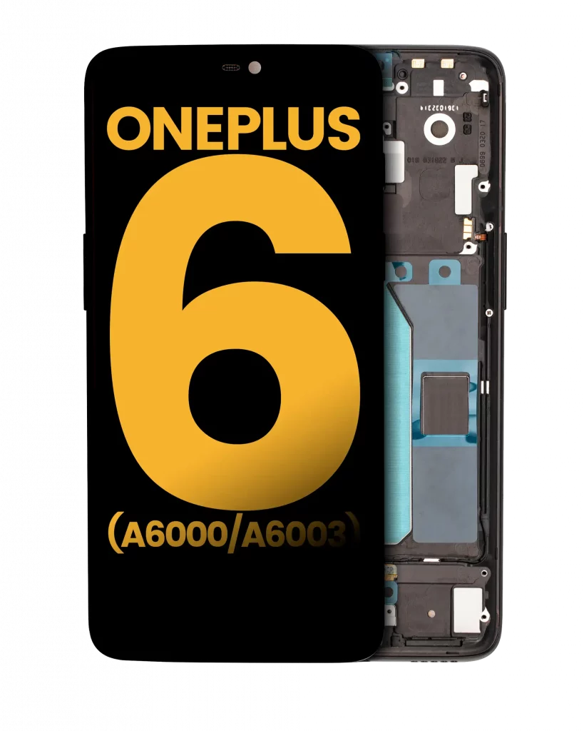 OLED Assembly With Frame For OnePlus 6 (A6000 / A6003) (Refurbished) (Mirror Black)