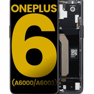 OLED Assembly With Frame For OnePlus 6 (A6000 / A6003) (Refurbished) (Midnight Black)