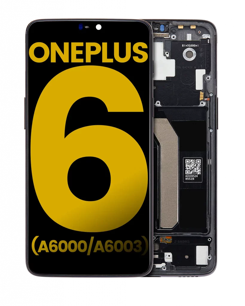 OLED Assembly With Frame For OnePlus 6 (A6000 / A6003) (Refurbished) (Midnight Black)