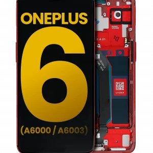 OLED Assembly With Frame For OnePlus 6 (A6000 / A6003) (Refurbished) (Amber Red)