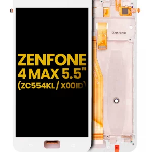 LCD Assembly With Frame For Asus ZenFone 4 Max Pro / ZenFone 4 Max Plus (ZC554KL / 2017) (Refurbished) (White)