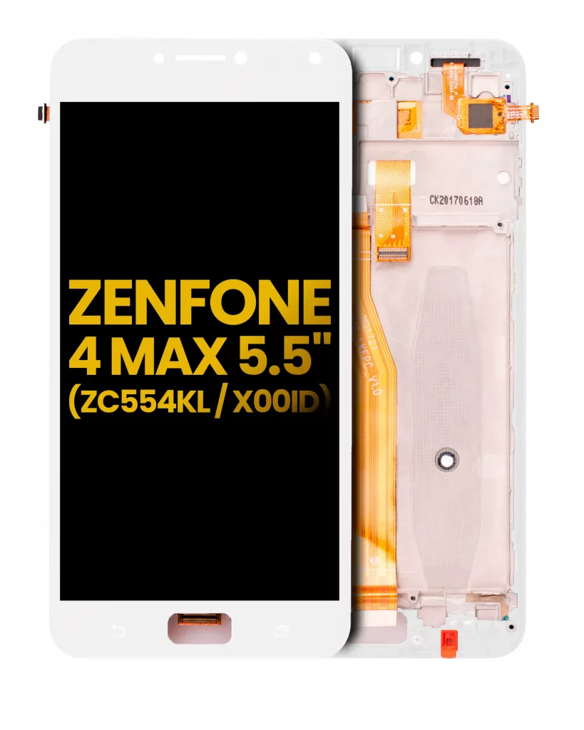 LCD Assembly With Frame For Asus ZenFone 4 Max Pro / ZenFone 4 Max Plus (ZC554KL / 2017) (Refurbished) (White)