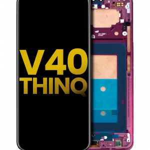 OLED Assembly With Frame For LG V40 ThinQ (Refurbished) (Carmine Red)