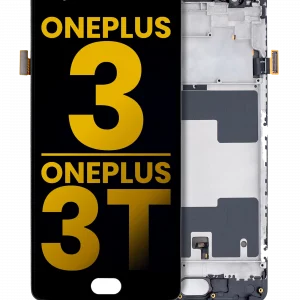 OLED Assembly With Frame For OnePlus 3 / OnePlus 3T (Refurbished) (Black)