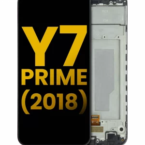 LCD Assembly With Frame For Huawei Y7 Prime (2018) (Refurbished) (Black)