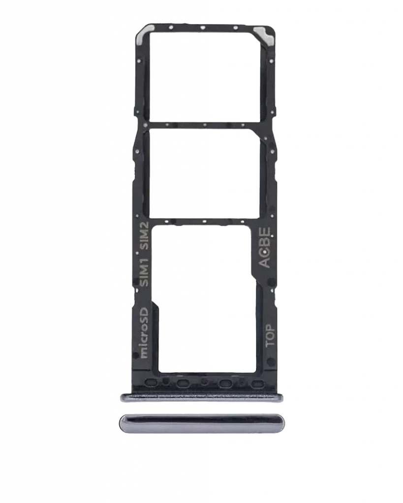 Dual Sim Card Tray For Samsung Galaxy A32 (A325 / 2021) (Awesome Black)