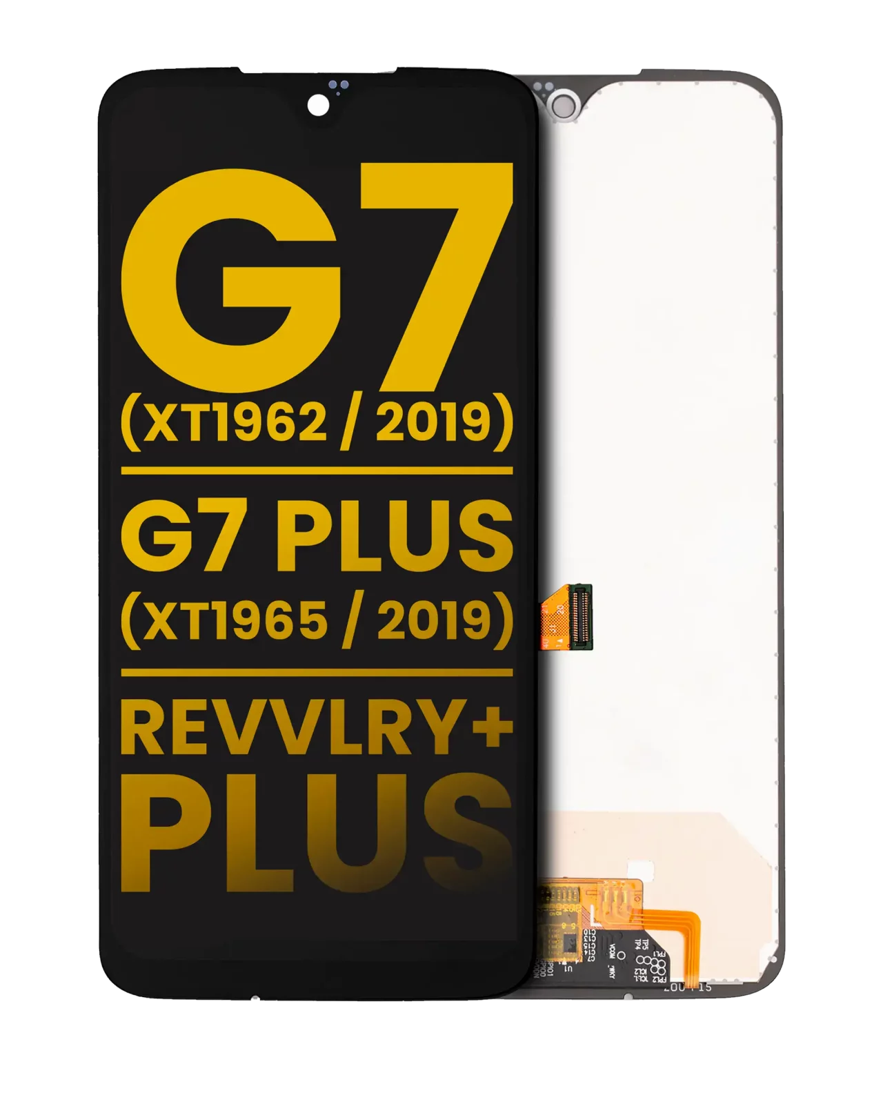 LCD Assembly Without Frame For Motorola Moto G7 (XT1962 / 2019) / G7 Plus (XT1965 / 2019) / T-Mobile Revvlry+ Plus (Refurbished) (All Colors)