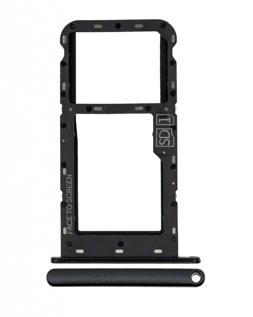 Single Sim Card Tray For Motorola Moto G7 Play (XT1952 / 2019) (Black) (US Version)