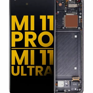 OLED Assembly With Frame For Xiaomi Mi 11 Pro / Mi 11 Ultra (Refurbished) (Black)