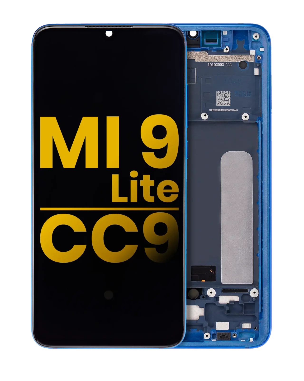 OLED Assembly With Frame For Xiaomi Mi 9 Lite / CC9 (Refurbished) (Aurora Blue)