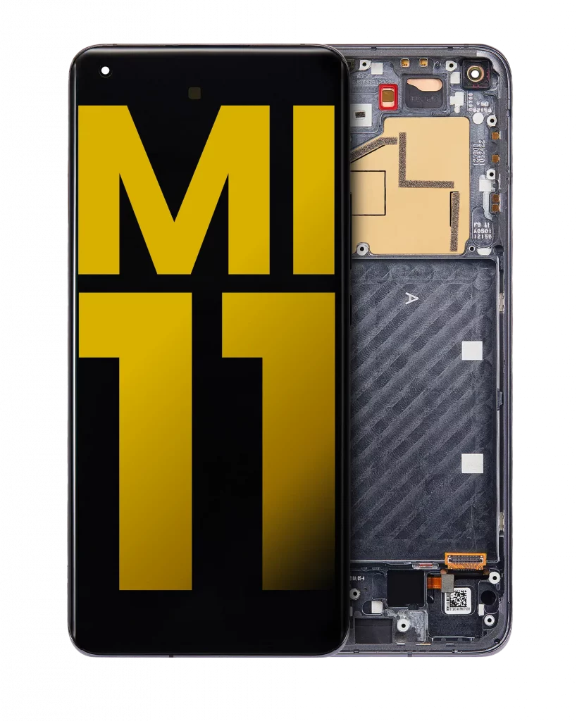 OLED Assembly With Frame For Xiaomi Mi 11 (Refurbished) (Black)