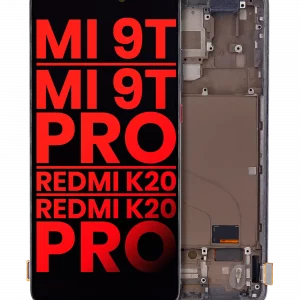 OLED Assembly With Frame For Xiaomi Mi 9T / 9T Pro / K20 / K20 Pro (Aftermarket Plus) (Carbon Black)