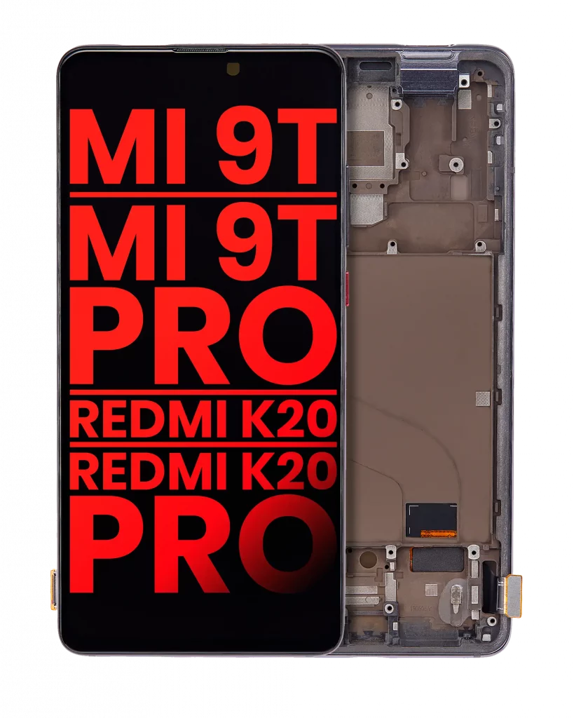 OLED Assembly With Frame For Xiaomi Mi 9T / 9T Pro / K20 / K20 Pro (Aftermarket Plus) (Carbon Black)