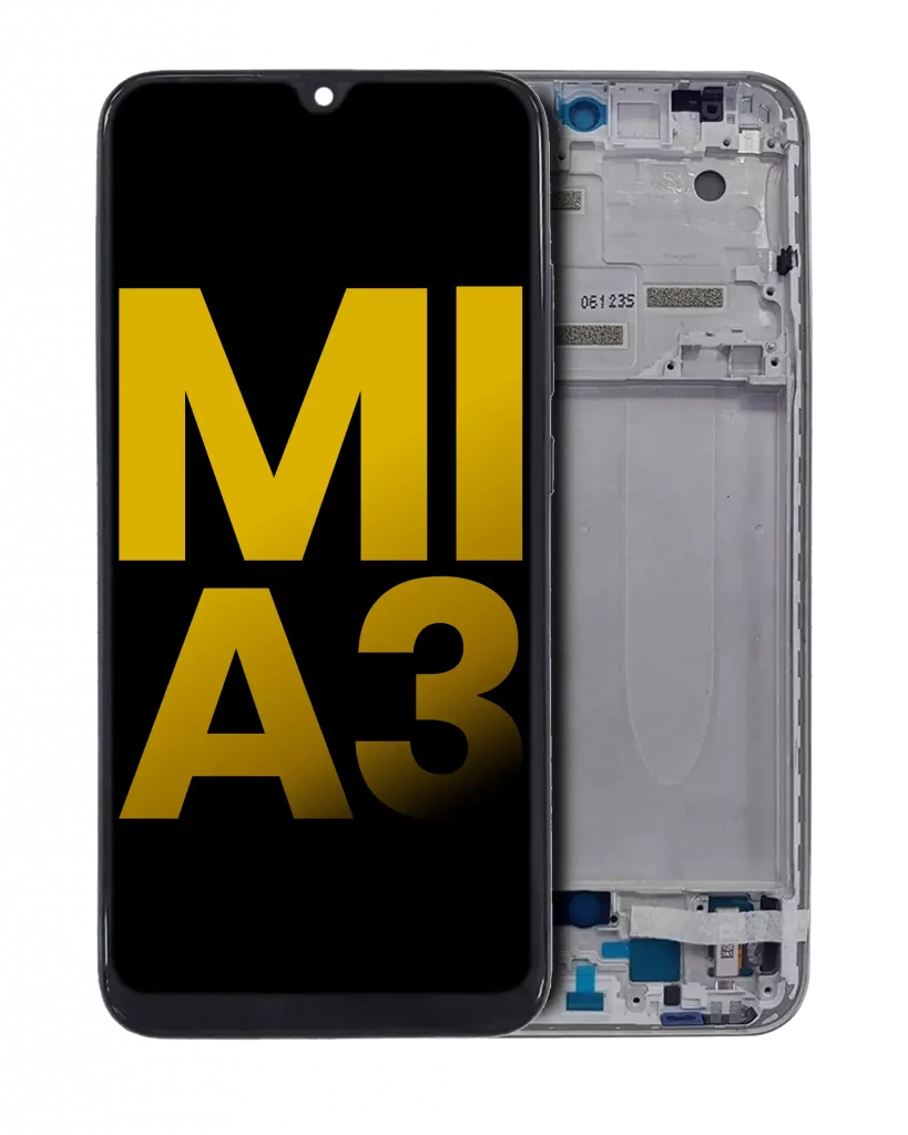 OLED Assembly With Frame For Xiaomi Mi A3 (Refurbished) (Silver)