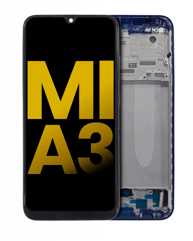 OLED Assembly With Frame For Xiaomi Mi A3 (Refurbished) (Blue)
