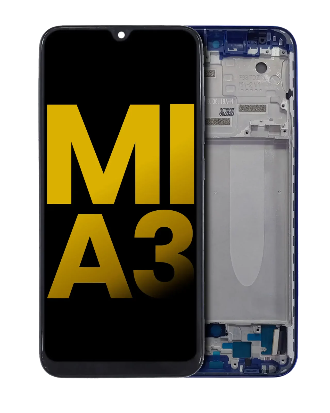 OLED Assembly With Frame For Xiaomi Mi A3 (Refurbished) (Blue)