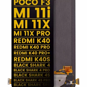 OLED Assembly Without Frame For Xiaomi Poco F3 / Poco F4 / MI 11i / MI 11X / MI 11X Pro / Redmi K40 / K40 Pro / K40 Pro+ / K40S / Black Shark 4 / Black Shark 4 Pro / Black Shark 4S / Black Shark 4S Pro / Black Shark 5RS (Refurbished) (All Colors)