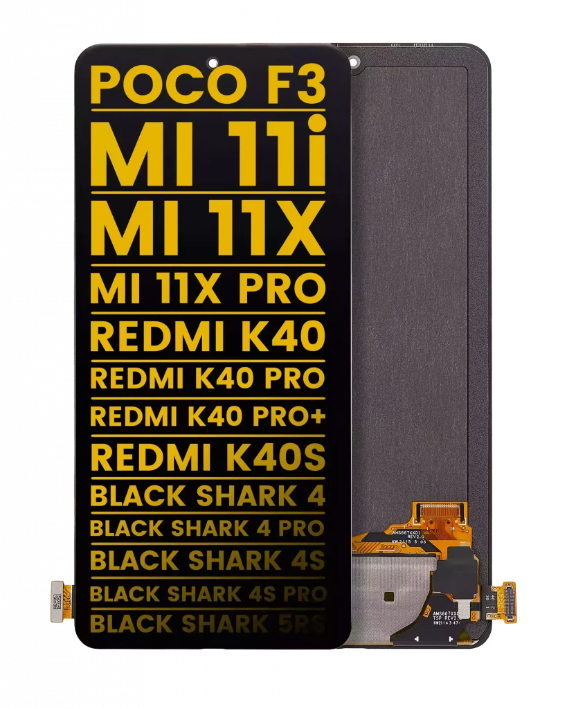 OLED Assembly Without Frame For Xiaomi Poco F3 / Poco F4 / MI 11i / MI 11X / MI 11X Pro / Redmi K40 / K40 Pro / K40 Pro+ / K40S / Black Shark 4 / Black Shark 4 Pro / Black Shark 4S / Black Shark 4S Pro / Black Shark 5RS (Refurbished) (All Colors)
