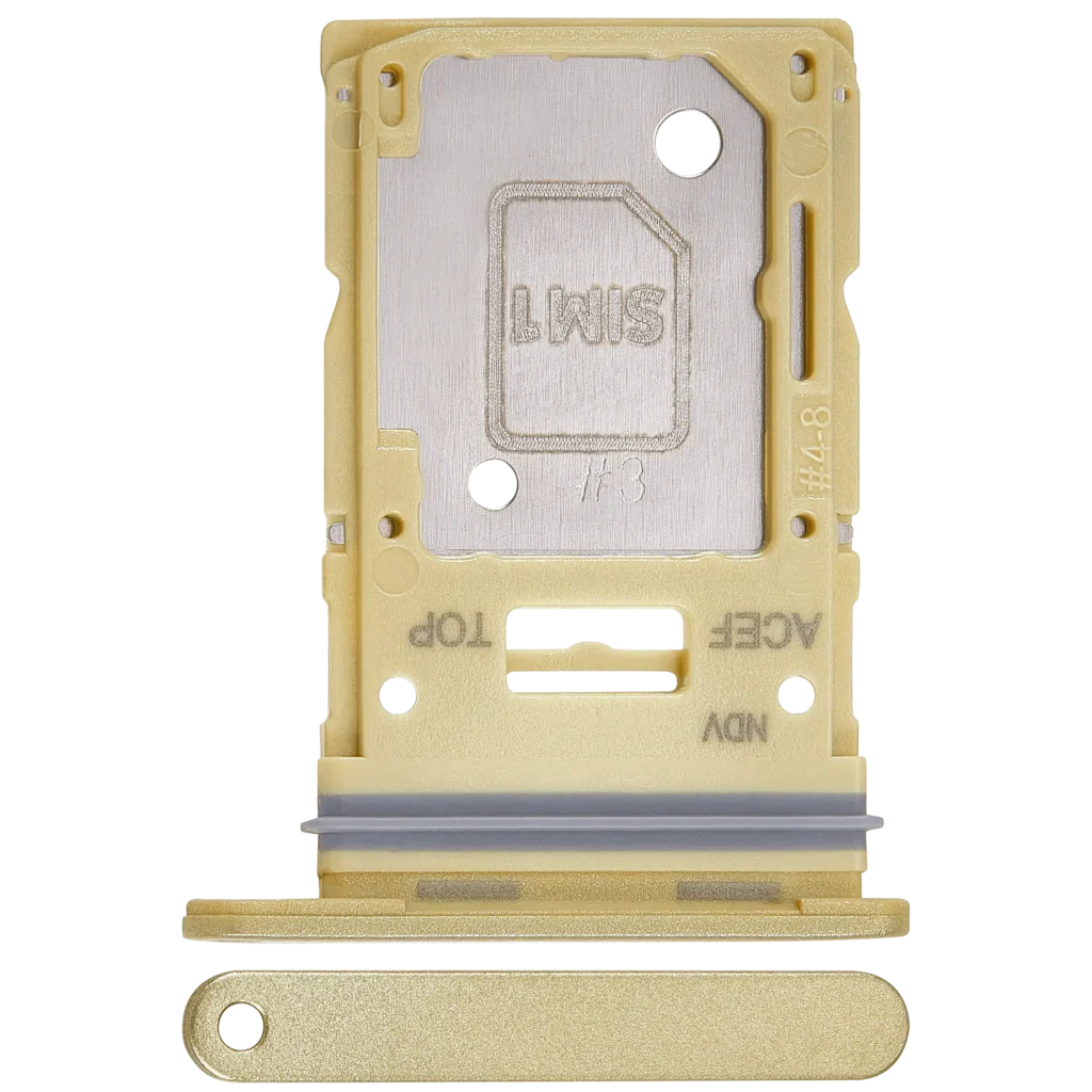Dual Sim Card Tray For Samsung Galaxy A35 (A356 / 2024) (Premium) (Lemon)