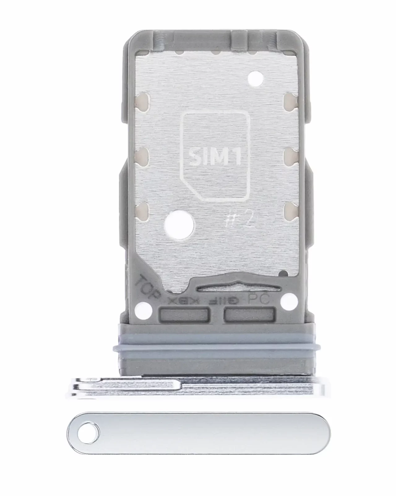 Dual Sim Card Tray For Samsung Galaxy S21 Plus (Phantom Silver)