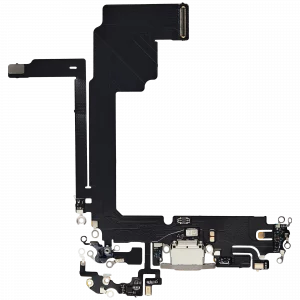 Charging Port Flex Cable For iPhone 15 Pro Max (Aftermarket Plus) (Natural Titanium)