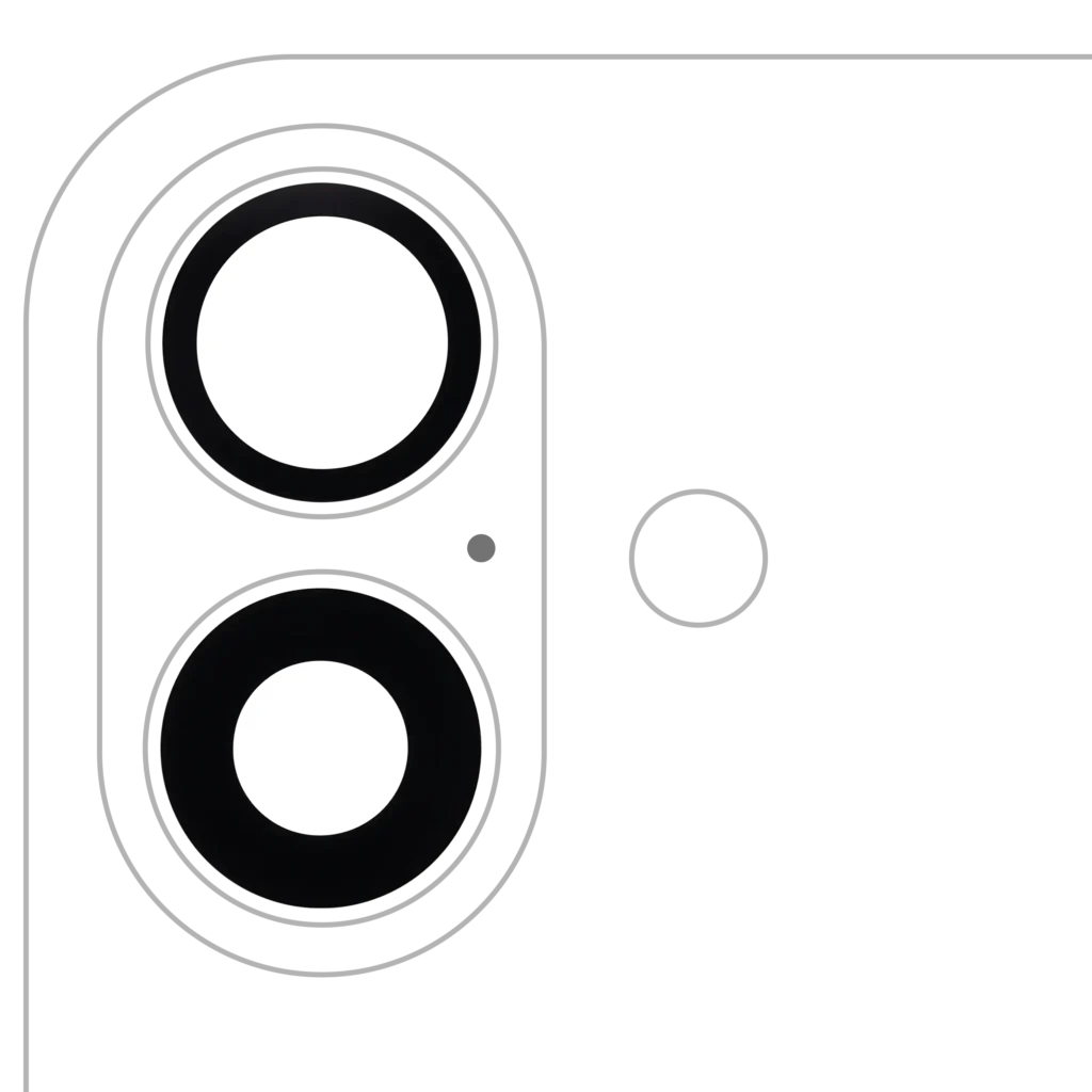 Back Camera Lens (Glass Only) With Adhesive For iPhone 16 / 16 Plus / 17 (2 Piece Set) (Aftermarket Plus) (10 Pack)
