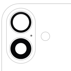 Back Camera Lens (Glass Only) With Adhesive For iPhone 16 / 16 Plus / 17 (2 Piece Set) (Aftermarket Plus) (10 Pack)
