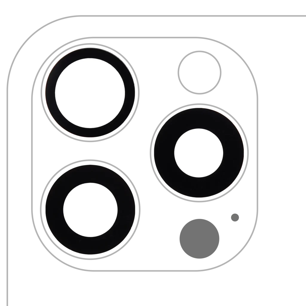 Back Camera Lens (Glass Only) With Adhesive For iPhone 16 Pro / 16 Pro Max (3 Piece Set) (Real Sapphire) (Premium) (10 Pack)