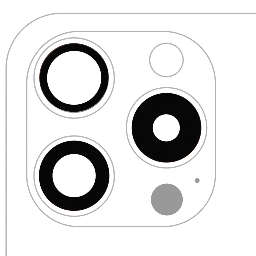 Back Camera Lens (Glass Only) With Adhesive For iPhone 15 Pro (3 Piece Set) (Aftermarket Plus)