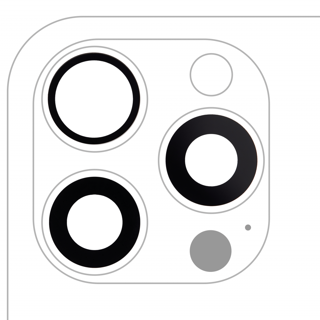 Back Camera Lens (Glass Only) With Adhesive For iPhone 15 Pro Max (3 Piece Set) (Aftermarket Plus)