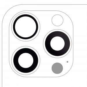 Back Camera Lens (Glass Only) With Adhesive For iPhone 15 Pro Max (3 Piece Set) (Aftermarket Plus)