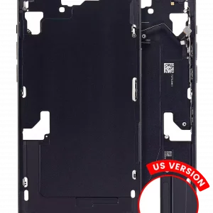 Mid-Frame Housing W/ Small Parts For iPhone 15 Plus (US Version) (Aftermarket Plus) (Black)