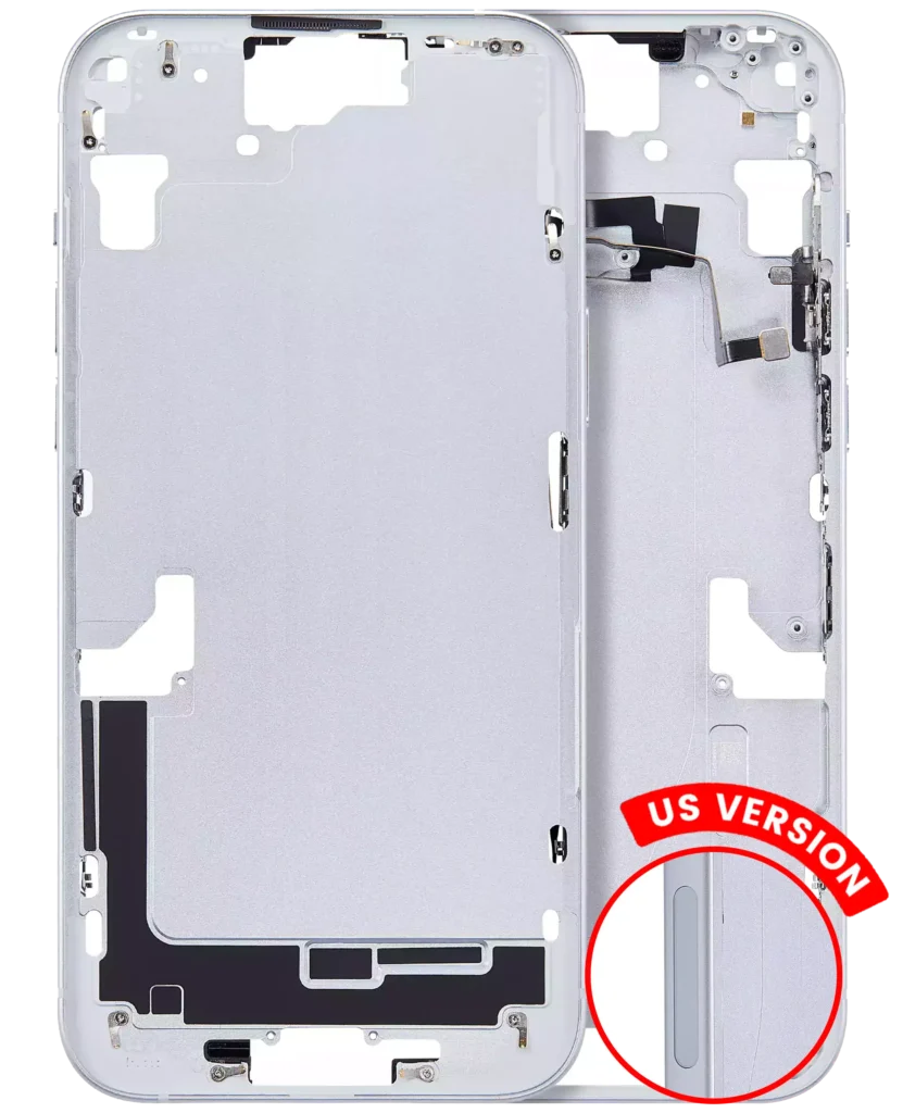 Mid-Frame Housing W/ Small Parts For iPhone 15 Plus (US Version) (Aftermarket Plus) (Blue)
