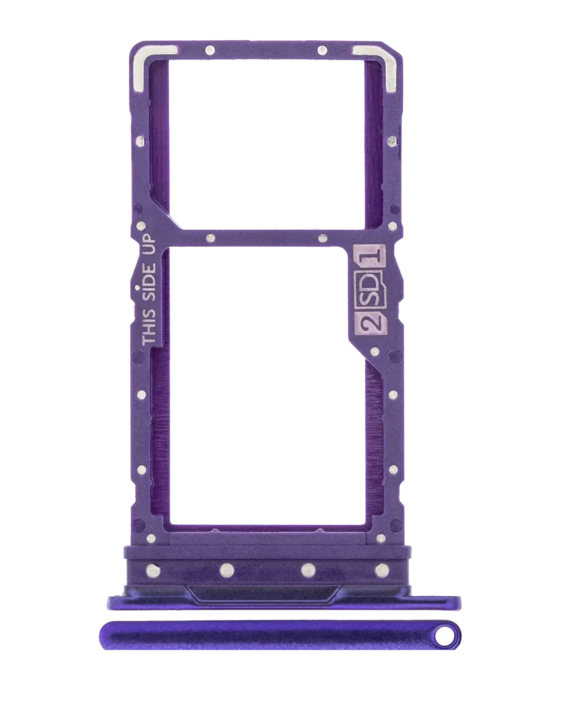 Dual Sim Card Tray For Motorola Moto G9 Power (XT2091 / 2020) (Electric Violet)