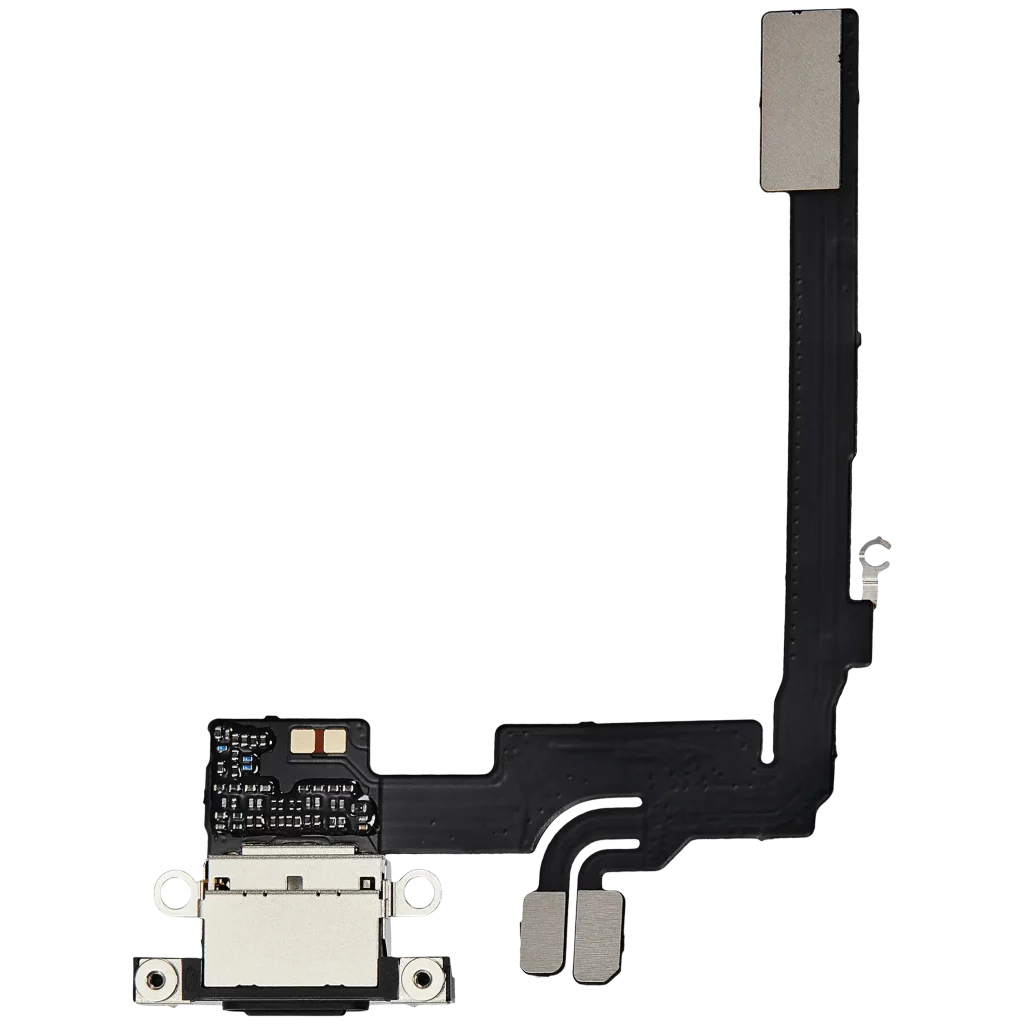 Charging Port Flex Cable For iPhone 16 Pro (Aftermarket Plus) (Black Titanium)