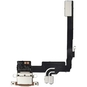 Charging Port Flex Cable For iPhone 16 Pro (Aftermarket Plus) (Desert Titanium)