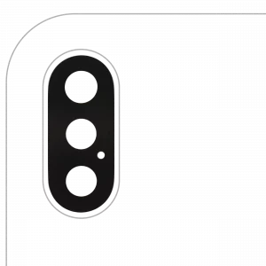 Back Camera Lens (Glass Only) With Adhesive For iPhone X (All Colors) (10 Pack) (Real Sapphire l Premium)