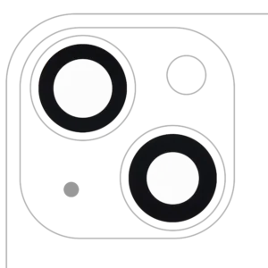 Back Camera Lens (Glass Only) With Adhesive For iPhone 13 / 13 Mini (2 Piece Set) (10 Pack) (Premium) (Real Sapphire)