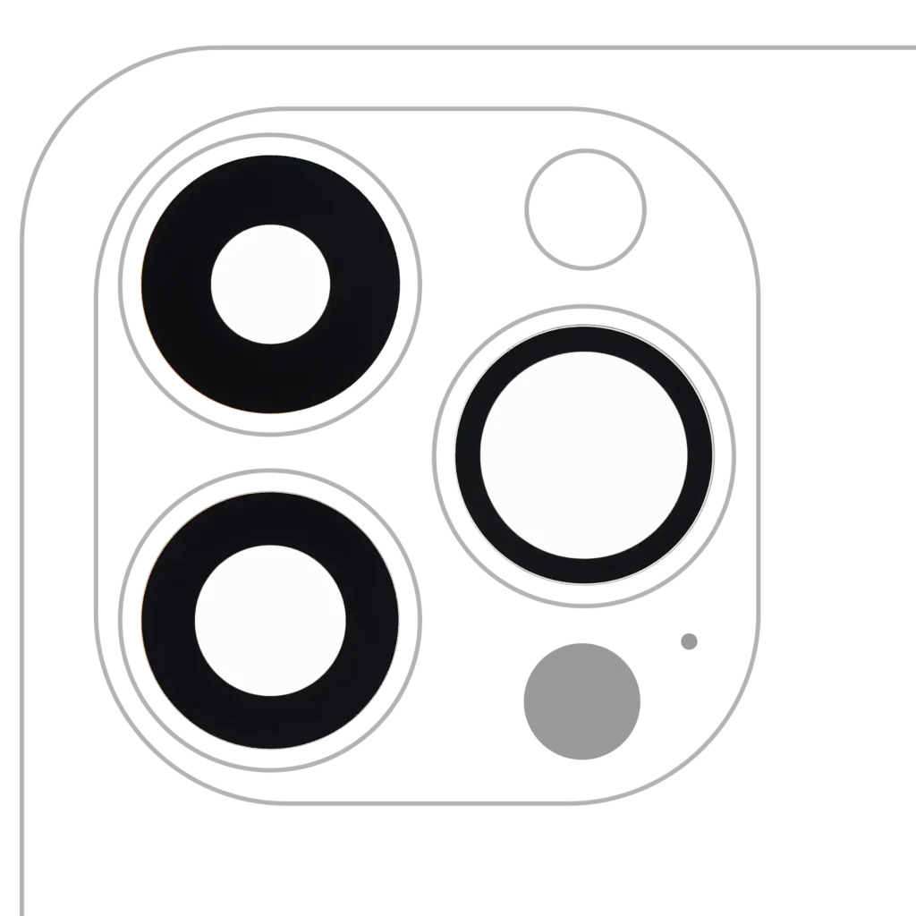 Back Camera Lens (Glass Only) With Adhesive For iPhone 13 Pro / 13 Pro Max (3 Piece Set) (Real Sapphire) (Premium) (10 Pack)