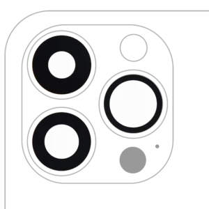 Back Camera Lens (Glass Only) With Adhesive For iPhone 13 Pro / 13 Pro Max (3 Piece Set) (10 Pack) (Premium) (Real Sapphire)