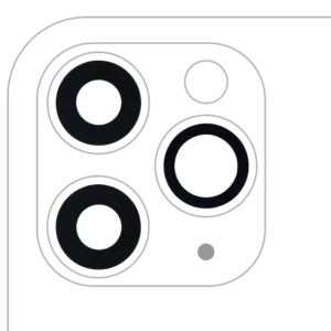 Back Camera Lens (Glass Only) With Adhesive For iPhone 11 Pro / Pro Max (3 Piece Set) (10 Pack) (Aftermarket Plus)