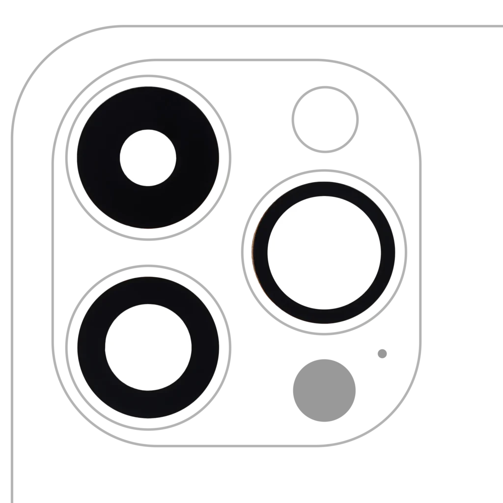 Back Camera Lens (Glass Only) With Adhesive For iPhone 14 Pro / 14 Pro Max (3 Piece Set) (Aftermarket Plus) (10 Pack)