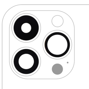 Back Camera Lens (Glass Only) With Adhesive For iPhone 14 Pro / 14 Pro Max (3 Piece Set) (Aftermarket Plus) (10 Pack)