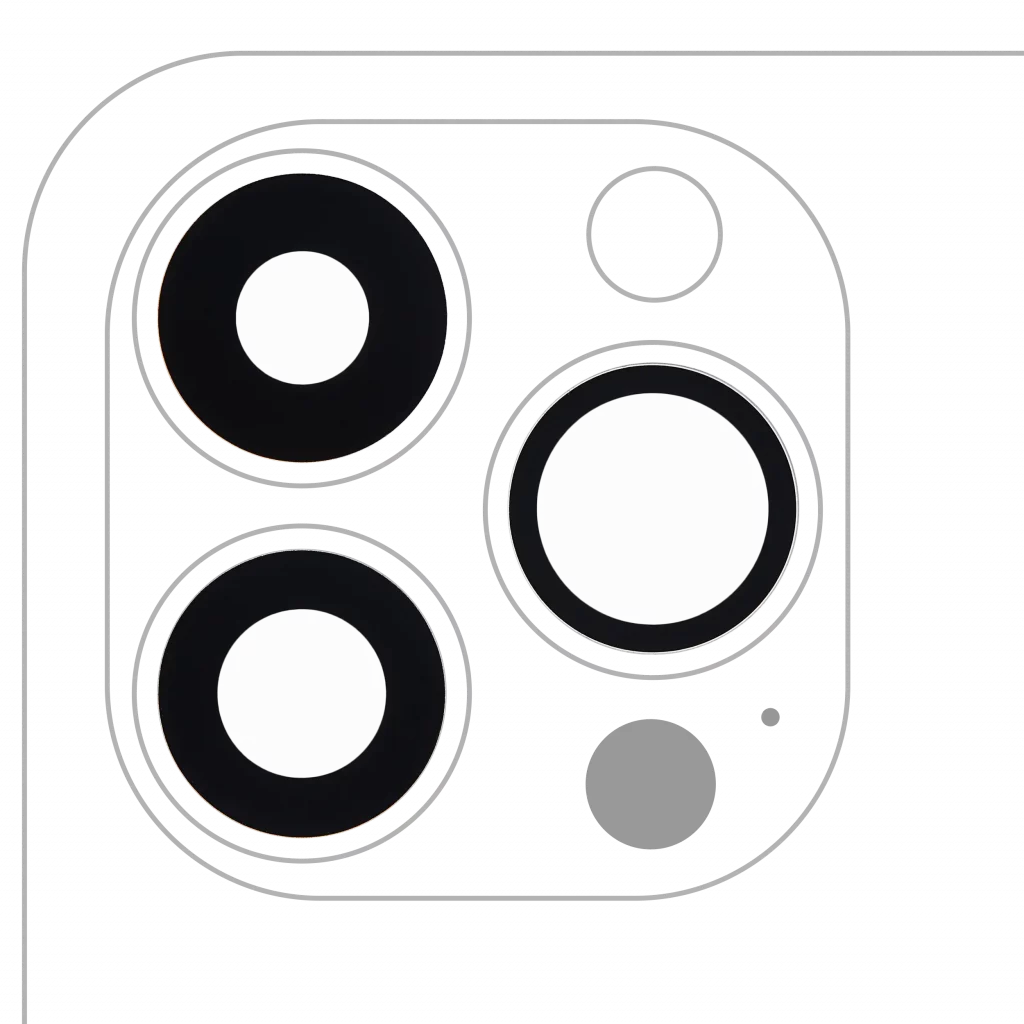 Back Camera Lens (Glass Only) With Adhesive For iPhone 13 Pro / 13 Pro Max (3 Piece Set) (Aftermarket Plus) (10 Pack)