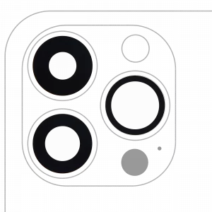 Back Camera Lens (Glass Only) With Adhesive For iPhone 13 Pro / 13 Pro Max (3 Piece Set) (Aftermarket Plus) (10 Pack)
