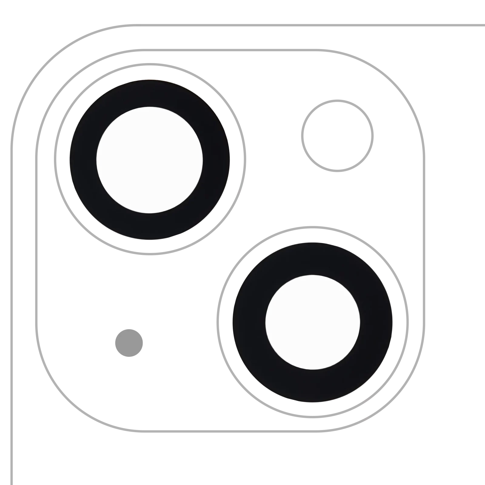 Back Camera Lens (Glass Only) With Adhesive For iPhone 13 / 13 Mini (2 Piece Set) (Aftermarket Plus) (10 Pack)