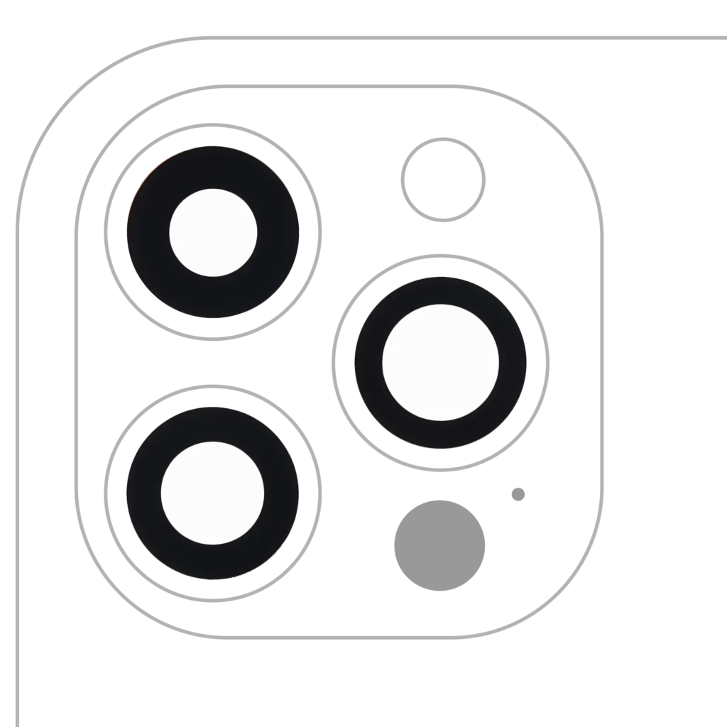 Back Camera Lens (Glass Only) With Adhesive For iPhone 12 Pro Max (3 Piece Set) (Aftermarket Plus) (10 Pack)