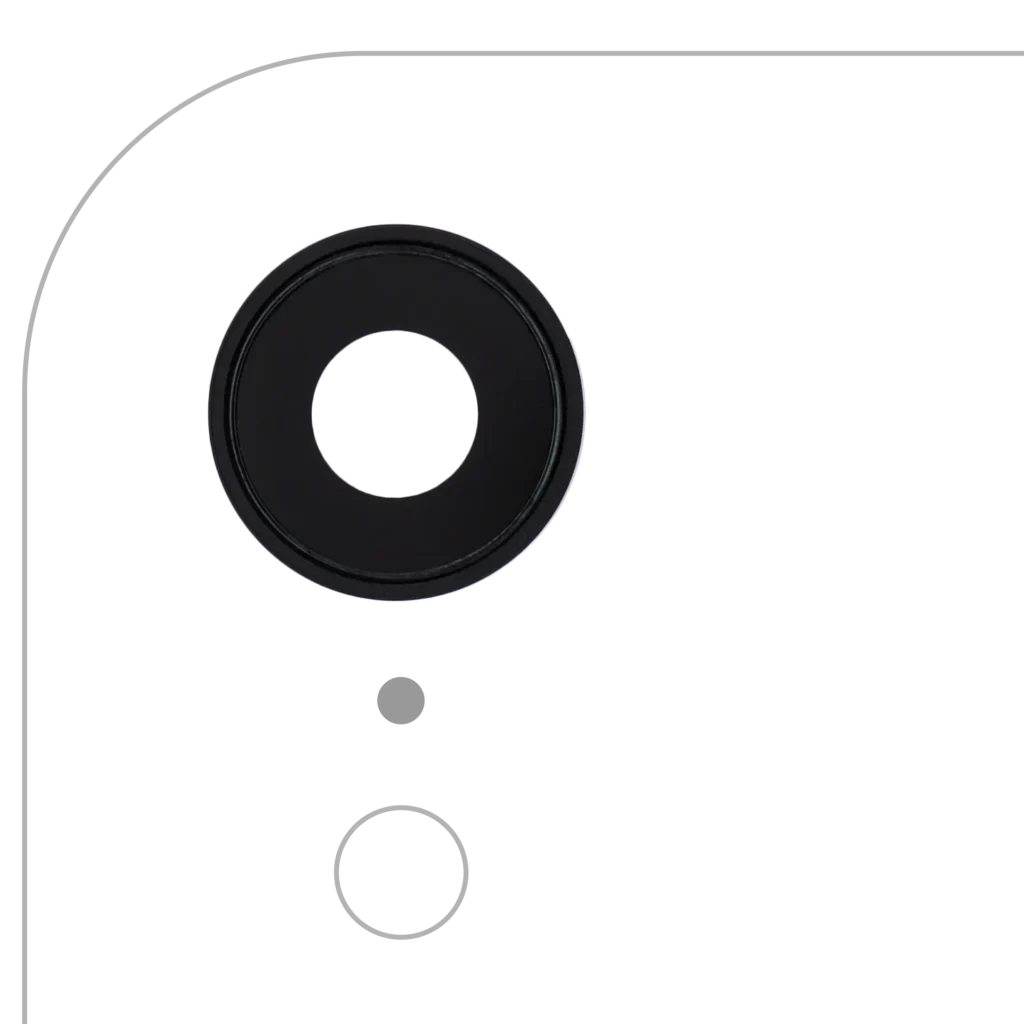 Back Camera Lens With Bracket & Bezel For iPhone XR (Aftermarket Plus) (Black) (10 Pack)