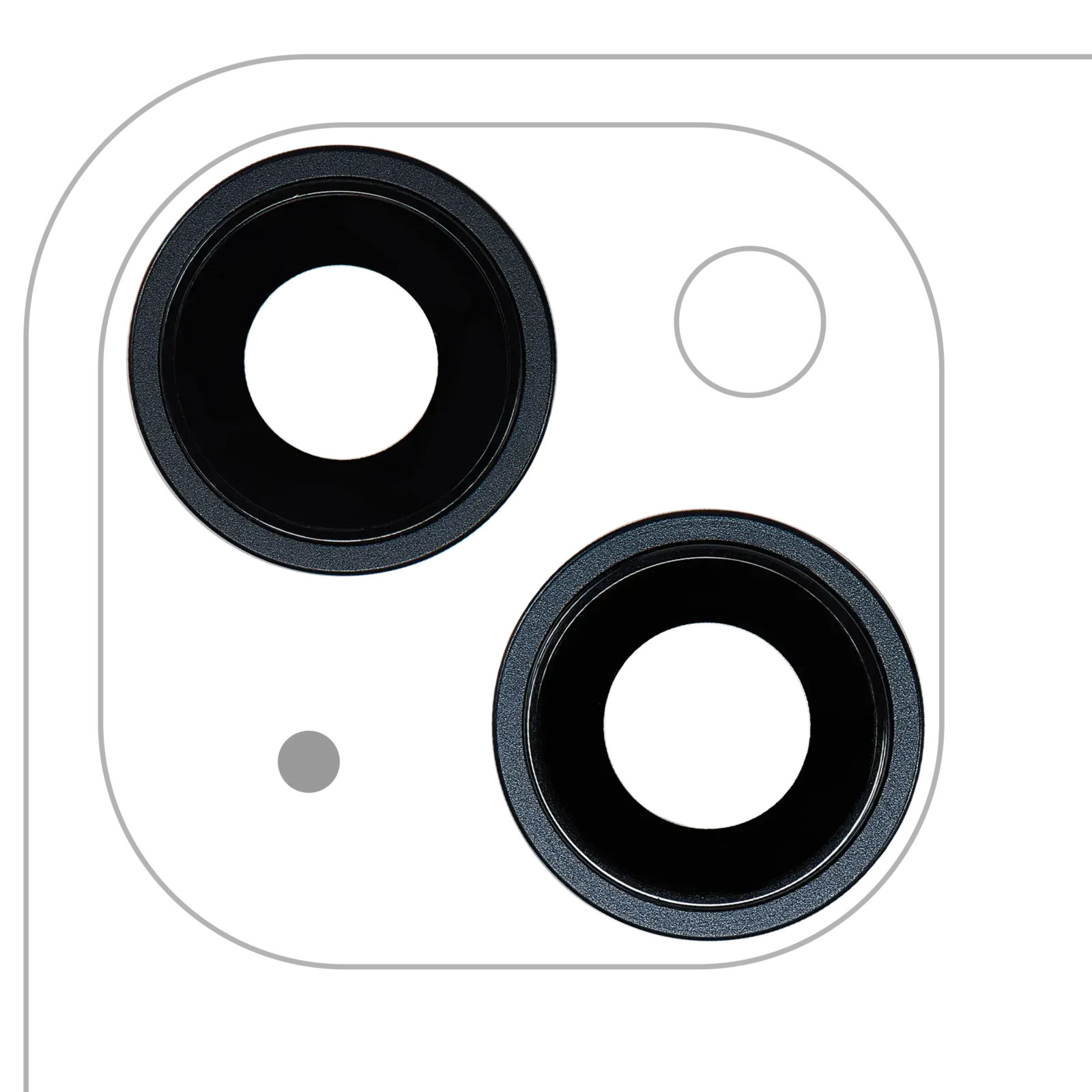 Back Camera Lens With Bracket & Bezel For iPhone 14 / 14 Plus (2 Piece Set) (Premium) (Midnight)
