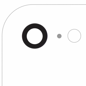 Back Camera Lens With Adhesive (Glass Only) For iPhone 7 / 8 / SE (2020) / SE (2022) (All Colors) (10 Pack) (Real Sapphire / Premium)